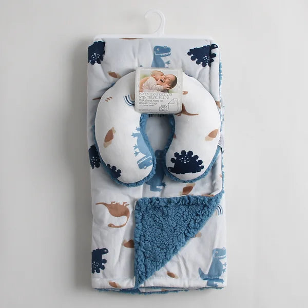 Baby pillow and store blanket